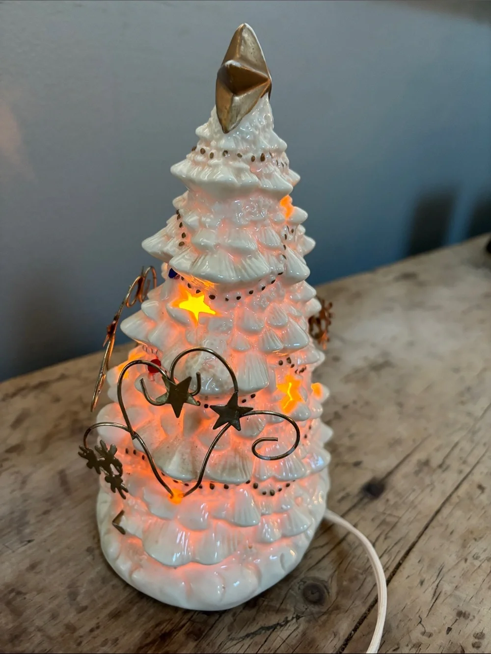 Vintage lighted ceramic